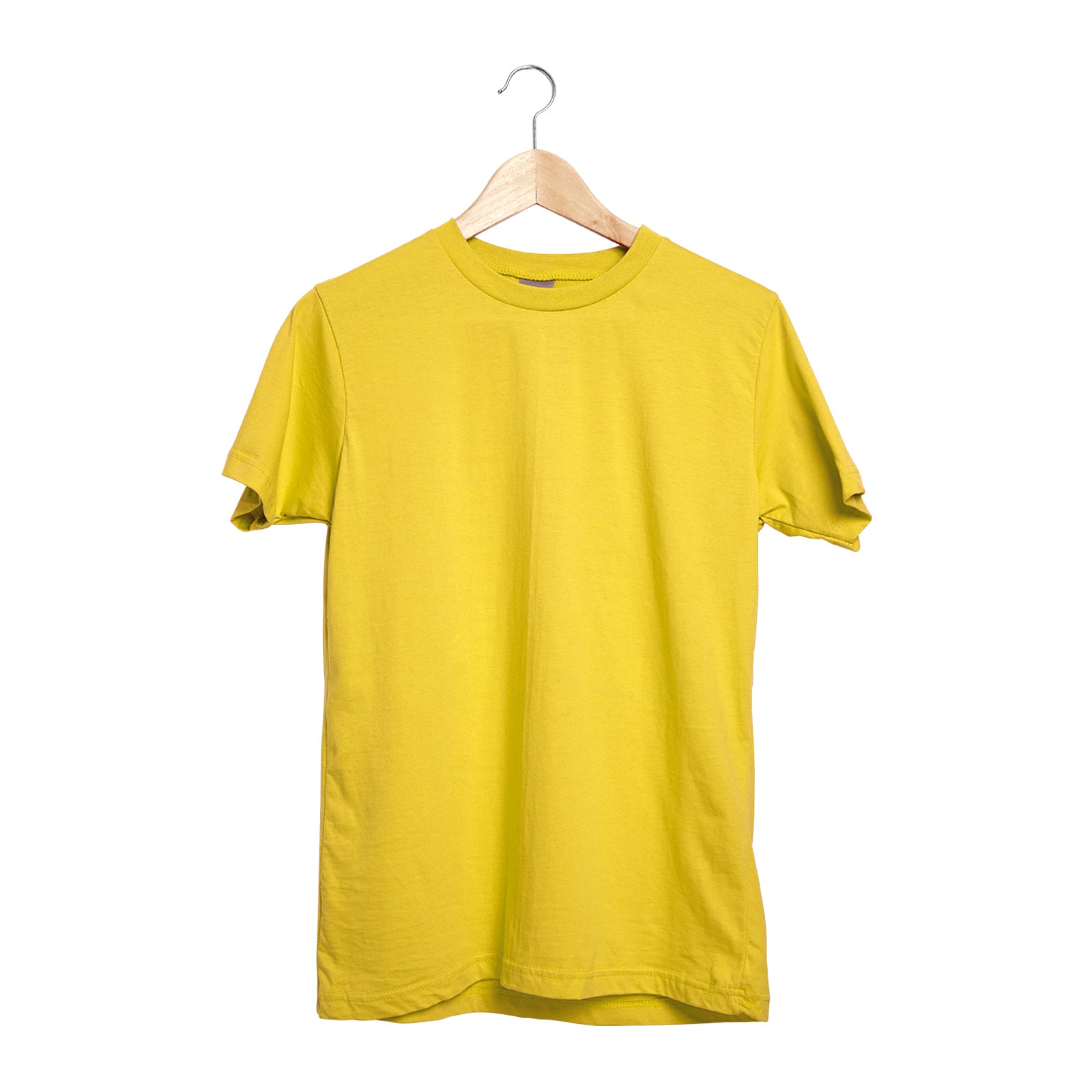Gardenya Sarı Sıfır Yaka T-shirt