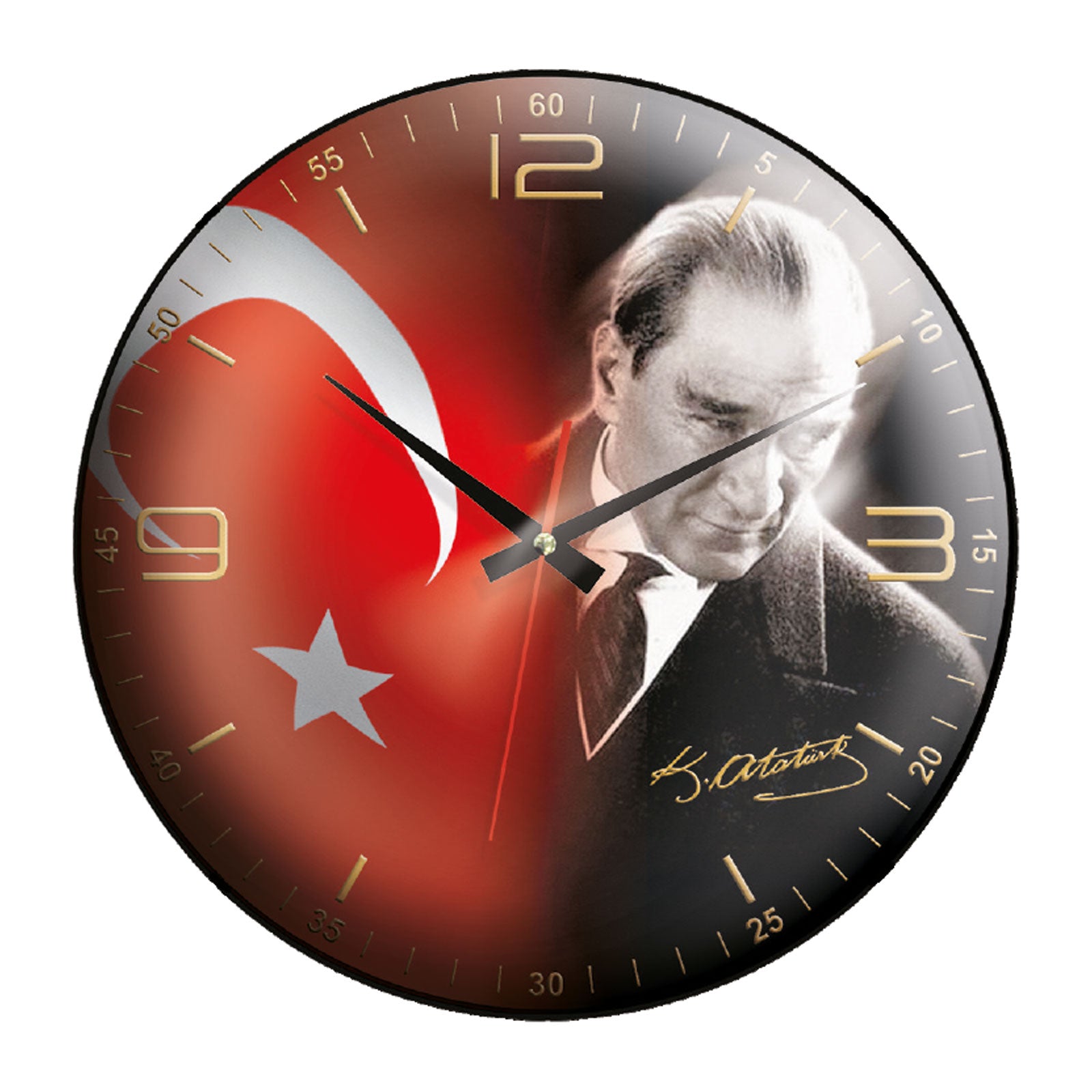 ATATÜRK Plastik Kasa Duvar Saati