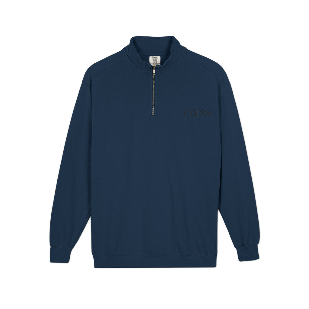 Lacivert Quarter-Zip Sweatshirt